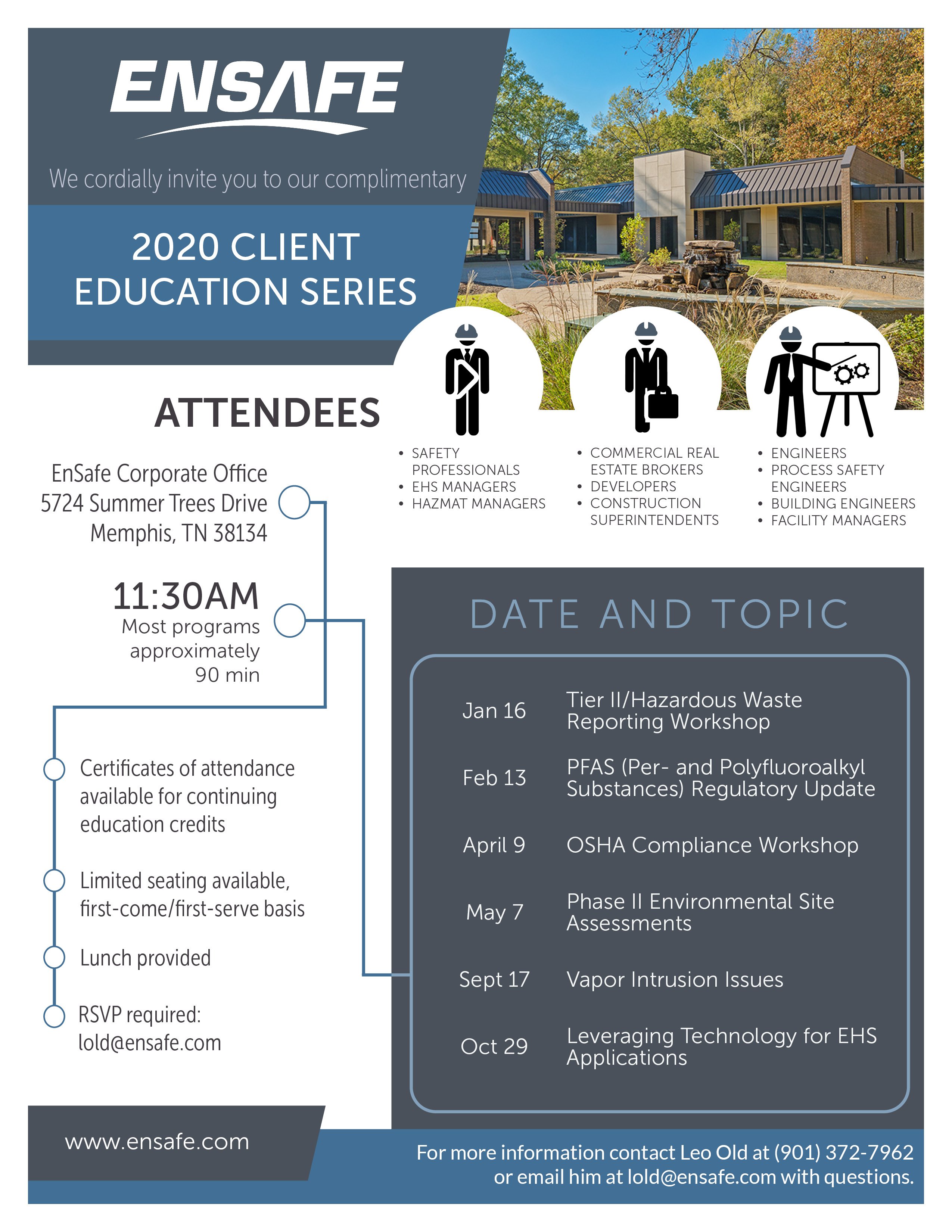 2020 EnSafe Client Education Series